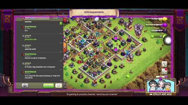 playing clash of clans 11/21