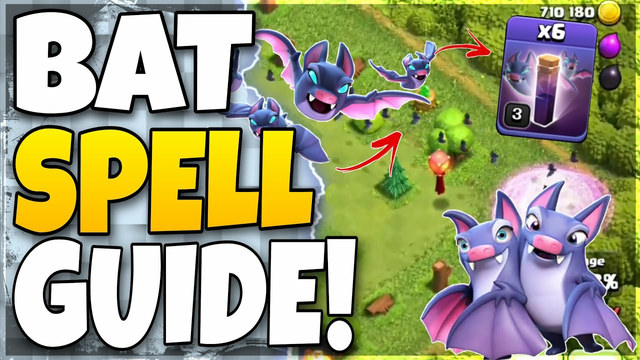 HOW TO USE BAT SPELL AT TH10.!! |COC |CLASH OF CLANS