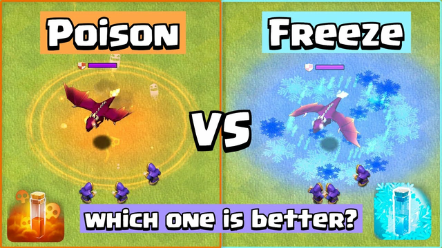 Poison Spell VS Freeze Spell | Clash of Clans