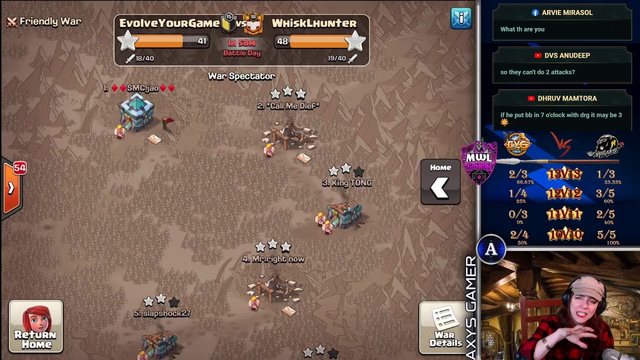 MWL QUATERFINALS!  WhiskLHunter vs EYG  |  Clash of Clans