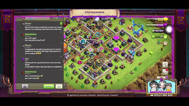 playing clash of clans 11/24