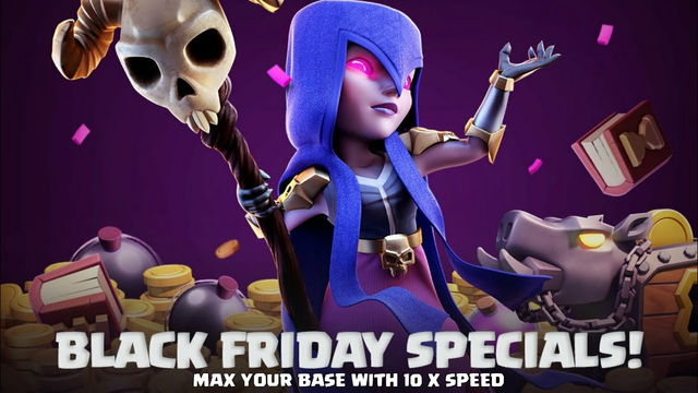 Black Friday Coming - Upgrade Your Base with 10 X Speed in Clash of Clans ( COC )