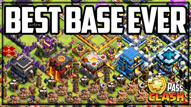 BEST BASE in Clash of Clans HISTORY! TH9 to 13 + LINKS