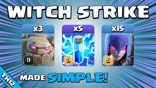 WITCH SPAM IS JUST TOO POWERFUL! TH12 Attack Strategy | Clash of Clans