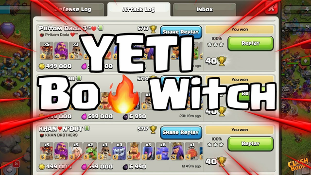 BEST YETI ARMY!!! | YETIBOWITCH TH13 TROPHY PUSHING ATTACK STRATEGY | CLASH OF CLANS |