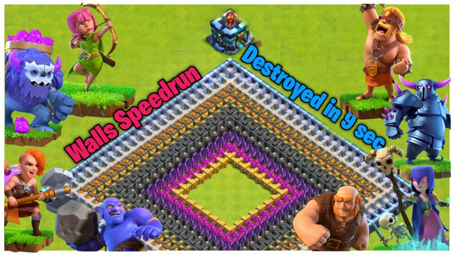 Incredible Walls Speedrun Tournament On Coc||Coc||Clash Of Clans||Speedrun Tournament||