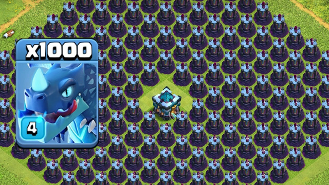 10000 Electro Dragone VS full Base Wizard Tower Amazing Attack On COC