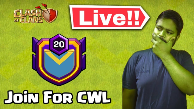 Join For CWL Clash of clans live fun facecam stream