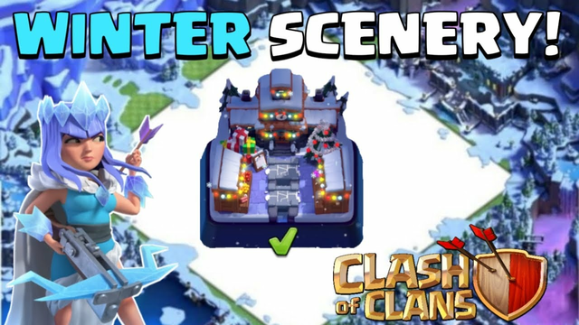 WINTER CASTLE SCENERY IS COMING IN CLASH OF CLANS | Full Information | COC-2020 | New Background