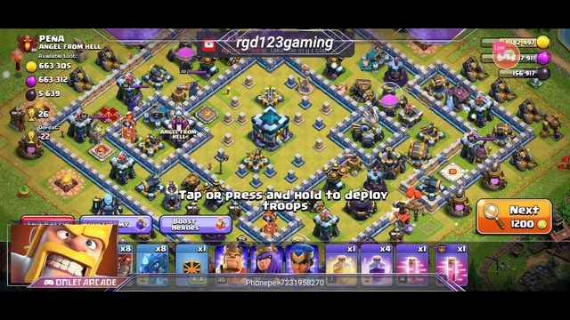 My clash of clans stream visit your base with troops and clan castle