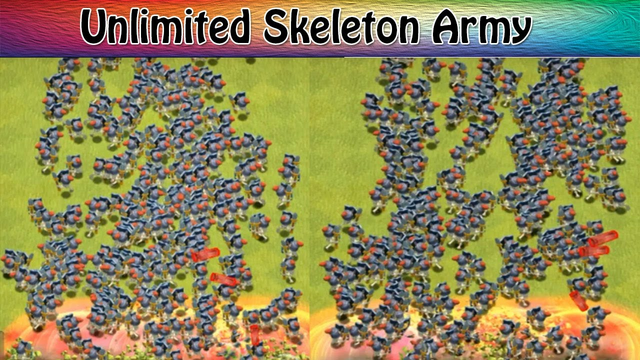 Unlimited Skeleton Army Formation !! Most Satisfying Video Ever Clash of Clans