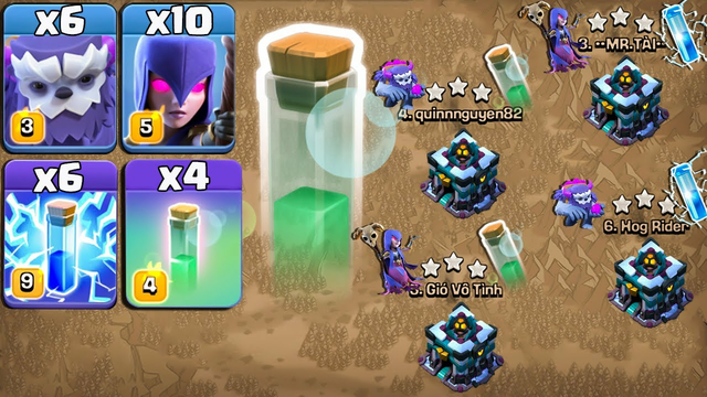 Yeti Witch Attack Strategy With Zap & Invisibility Spell ! Th13 Attack Strategy 2020 Clash Of Clans