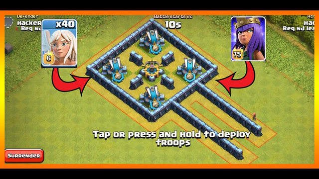 Max Archer Queen VS 4X Scattershot + X-bow Max | Clash Of Clans Private Server..Clash Of Clans .Coc