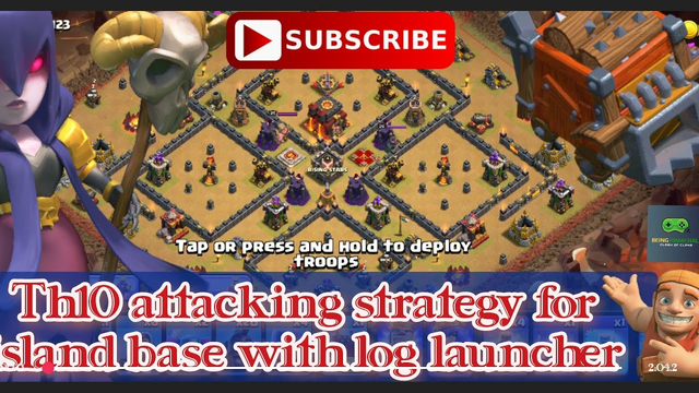 Th 10 New Attack Strategy for Island base || Clash Of Clans || Log Launcher || Hogs Army Strategy||