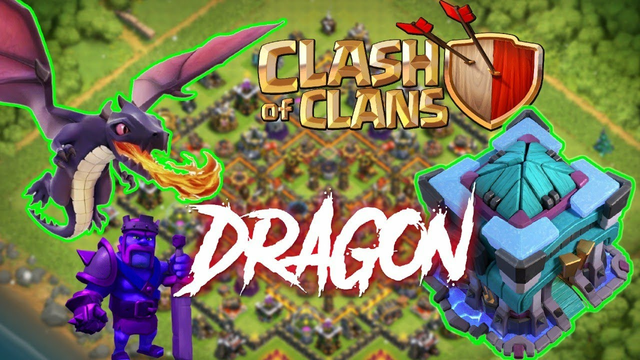 ULTIMATE!!!   Clash Of Clans DRAGON attack against town hall 13