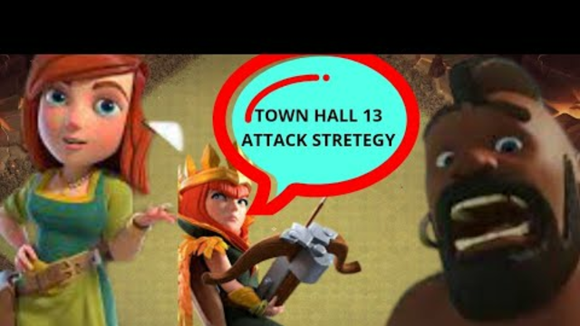 clash of clans town hall 13 attack stretegy | hybrid attack