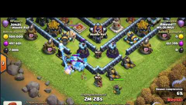 Clash of Clans - Bug - One Golem Ice from enemy defensive Clan Castle does not attack!