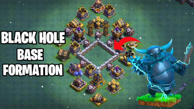 Black Hole Trap Formation | Epic Defense Formation | Clash of clans