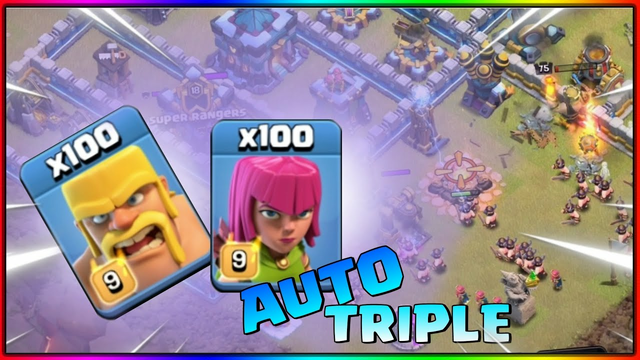 Doing TRIPLE A MAX TH13 WITH 100 BARBARIAN + ARCHER IN CLASH OF CLANS | Most Insane Attack in coc