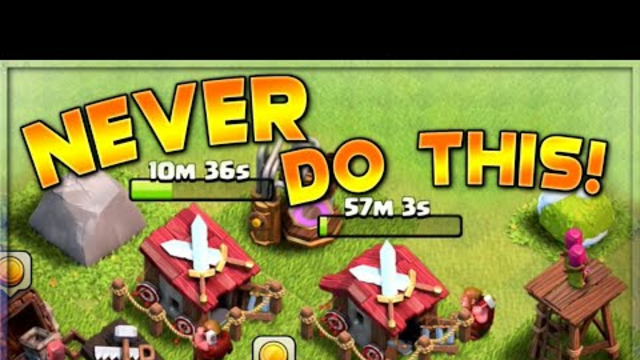 NEVER DO THIS in CLASH OF CLANS!  TH2 LET'S PLAY