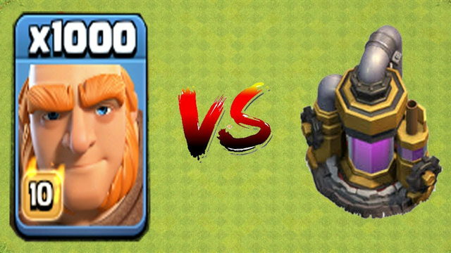 Clash of clans unlimited troops amazing attack video Elixir Collector Builder Base Vs 1000 Giant.