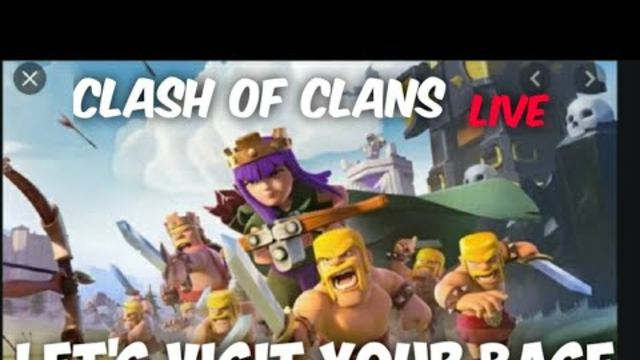 Clash of Clans livestream let's visit your base gold pass giveaway on 1k sub