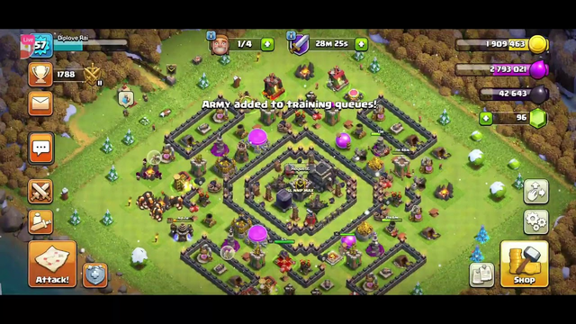 Clash of Clans live gameplay