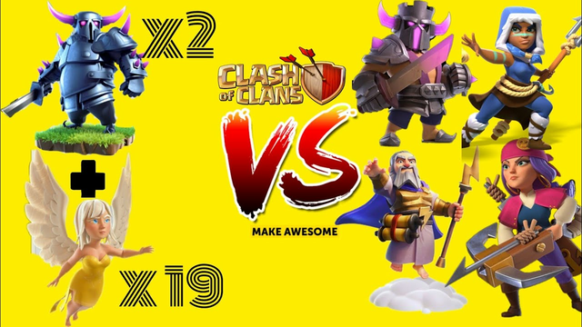 MAX PEKKA + MAX HEALERS VS ALL MAX HEROES | CLASH OF CLANS WAR | CLASH OF CLANS |