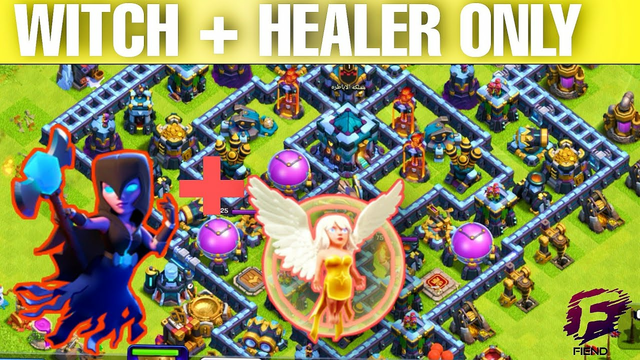 witch + healer only// clash of clans #coc #clashofclans