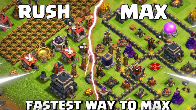 CLASH OFCLANS : how to max town hall 9 ( TH 9 ) fast in coc