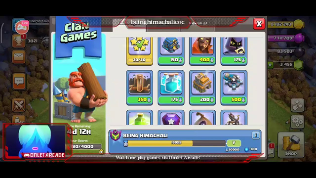 Clash of clans live streaming !!