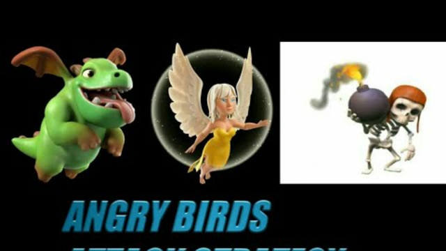 HOW TO USE ANGRY BIRDS ATTACK STRATEGY ON TH9 [CLASH OF CLANS]