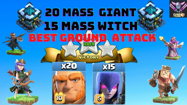 Mass Gient Attack TH13 Strategy ! Easy 3 Star ! Clash of Clans Update 2021