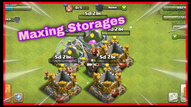 *First Video* Maxing Storages Townhall 12 | Clash of Clans |