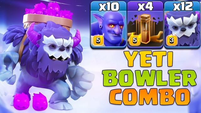 Th13 Yeti Bowler Combo Attack With Earthquake !! Best Th13 Attack Strategy 2021 Clash Of Clans