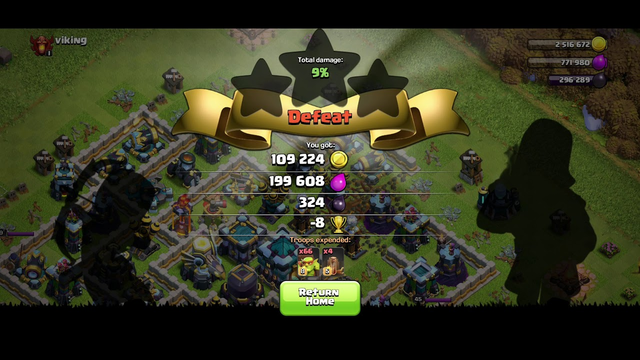 Clash of Clans - Dropping TP to get better loot :)