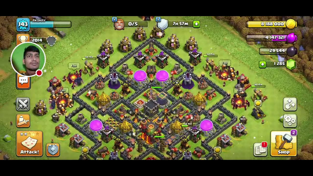 Clash Of Clans 1st Gameplay On Our Channel