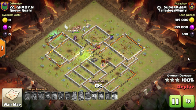 Clash of Clans TH11: 3 Golems, 13 Witches, Log Roller, 8 Zap - GoWi, Mass Witch 3 Stars Clan Wars
