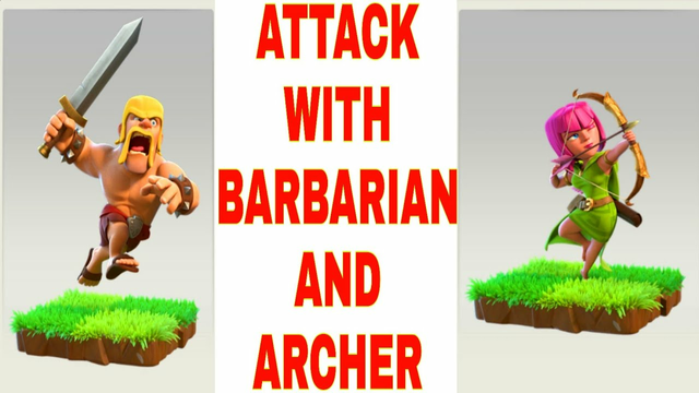 Attack with Barbarian and Archer Clash of Clans JARS GAMING.
