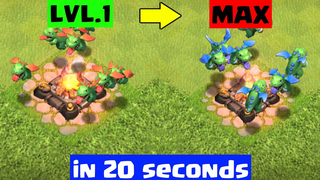 UPGRADING BABY DRAGONS IN 20 SECONDS | Clash of Clans