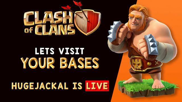 Clash Of Clans | Coc Live Stream | Lets Visit Your Base | 30 More Subs For 650 Subs |#Hugejackal