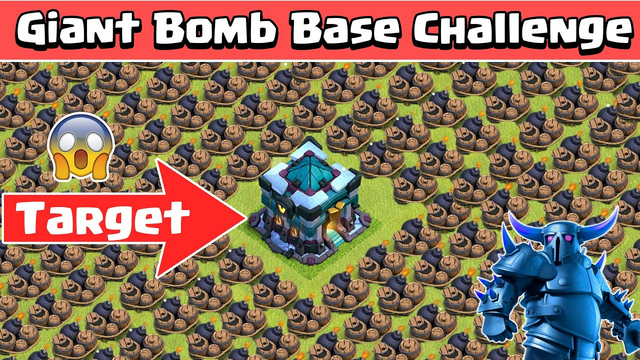 Full Giant Bomb Base Challenge | Who Can Survive This | Clash of Clans | Gameplay | COC