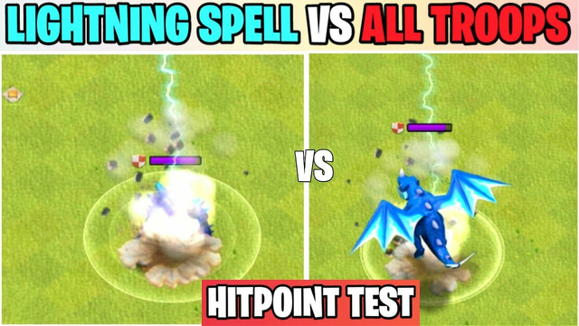 HitPoint Test | Lightning Spell Vs All Troops On Coc | Which Troop Will Win | Clash Of Clans |