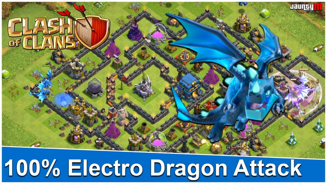 Amazing Electro Dragon Attack 100% Damage in Clash of Clans