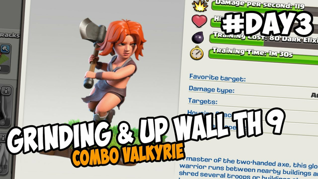 CLASH OF CLANS INDONESIA - COMBO VALKYRIE UNTUK SPESIALIS FARMING TH 9 & TH 10 LETS GO !