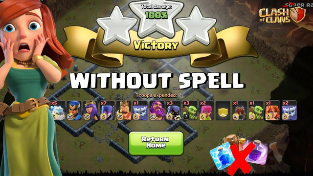 Someone Challenged Me TO DO 3 STAR ON MAX TH 13 WITHOUT SPELL in Clash of Clans - COC