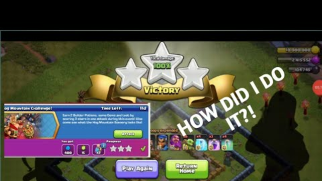Clash of Clans: Having Trouble with the Hog Mountain Challenge? Here's How I Did It!
