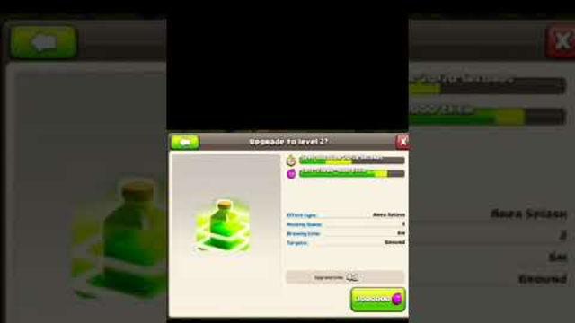Jump Spell 1 to Max LvL Clash of Clans #shorts