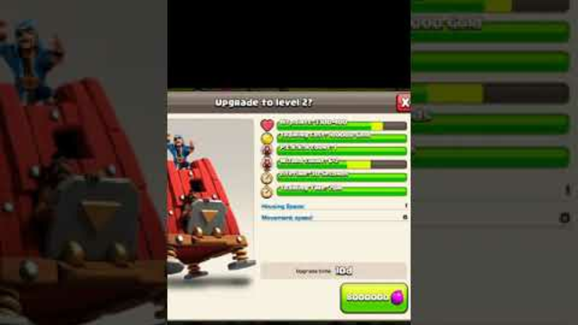 Siege Barracks 1 to Max LvL Clash of Clans #shorts