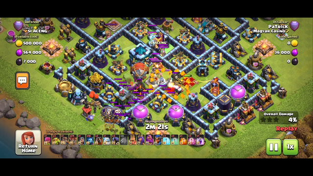 TH13 LaLoon attacks in Clash of Clans!